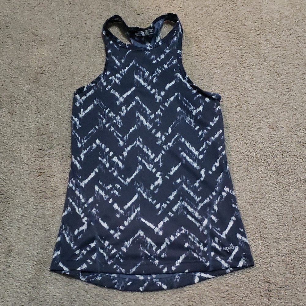 The North Face Women's Black and White Patterned Tank Top